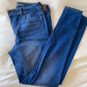 Pretty blue American eagle high waisted jeans